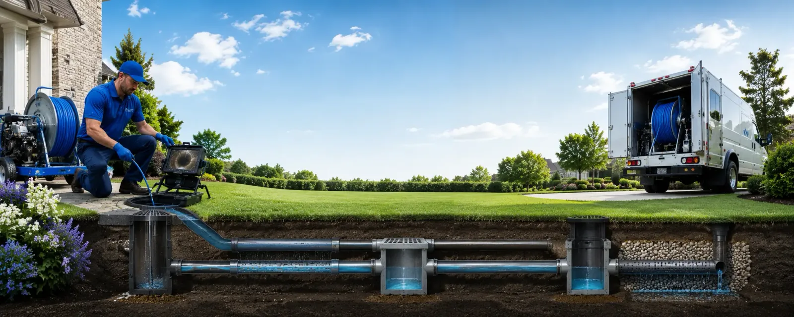 Outdoor drain cleaning information for Fairview, KS